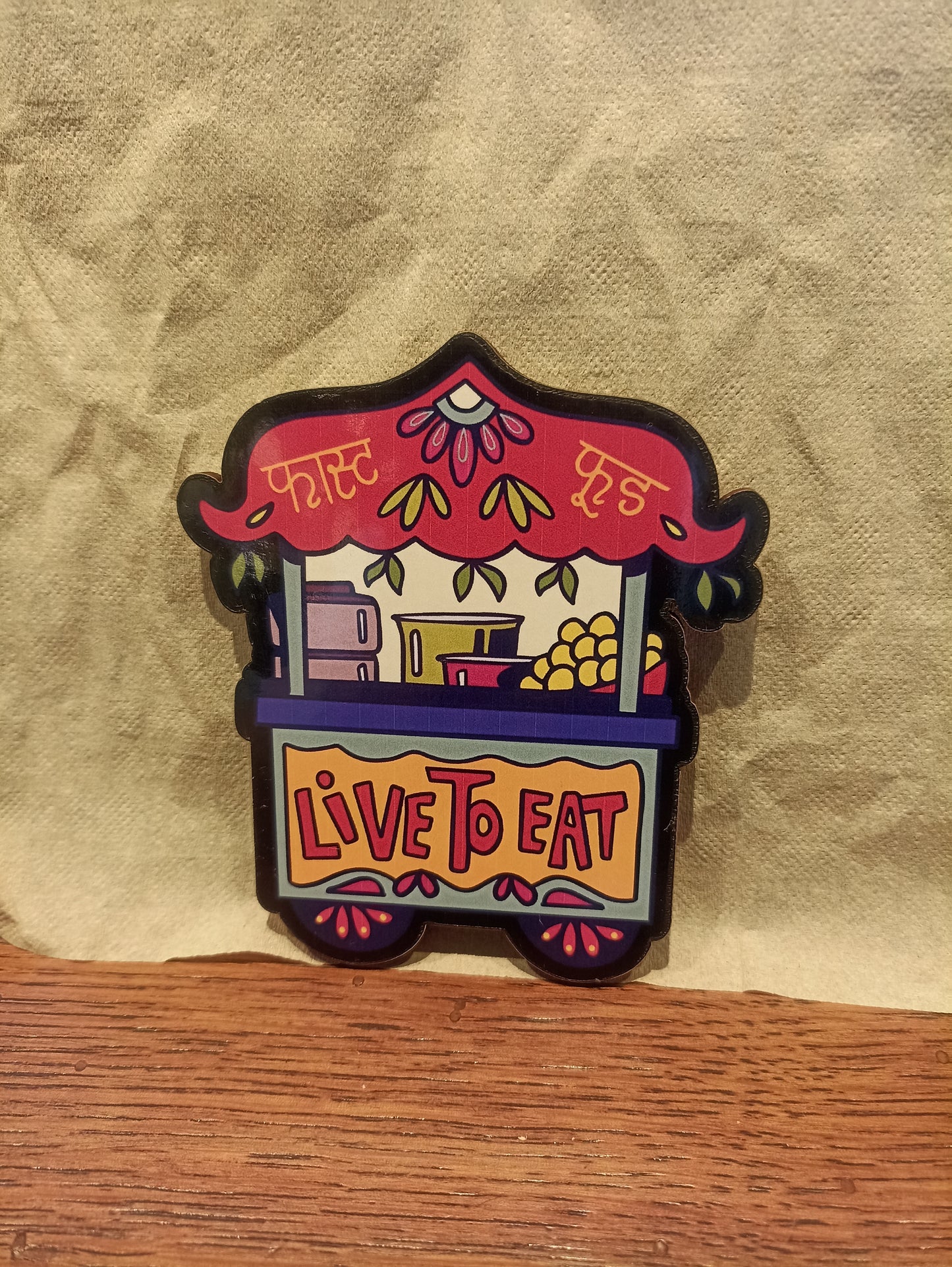 Live to Eat Magnet