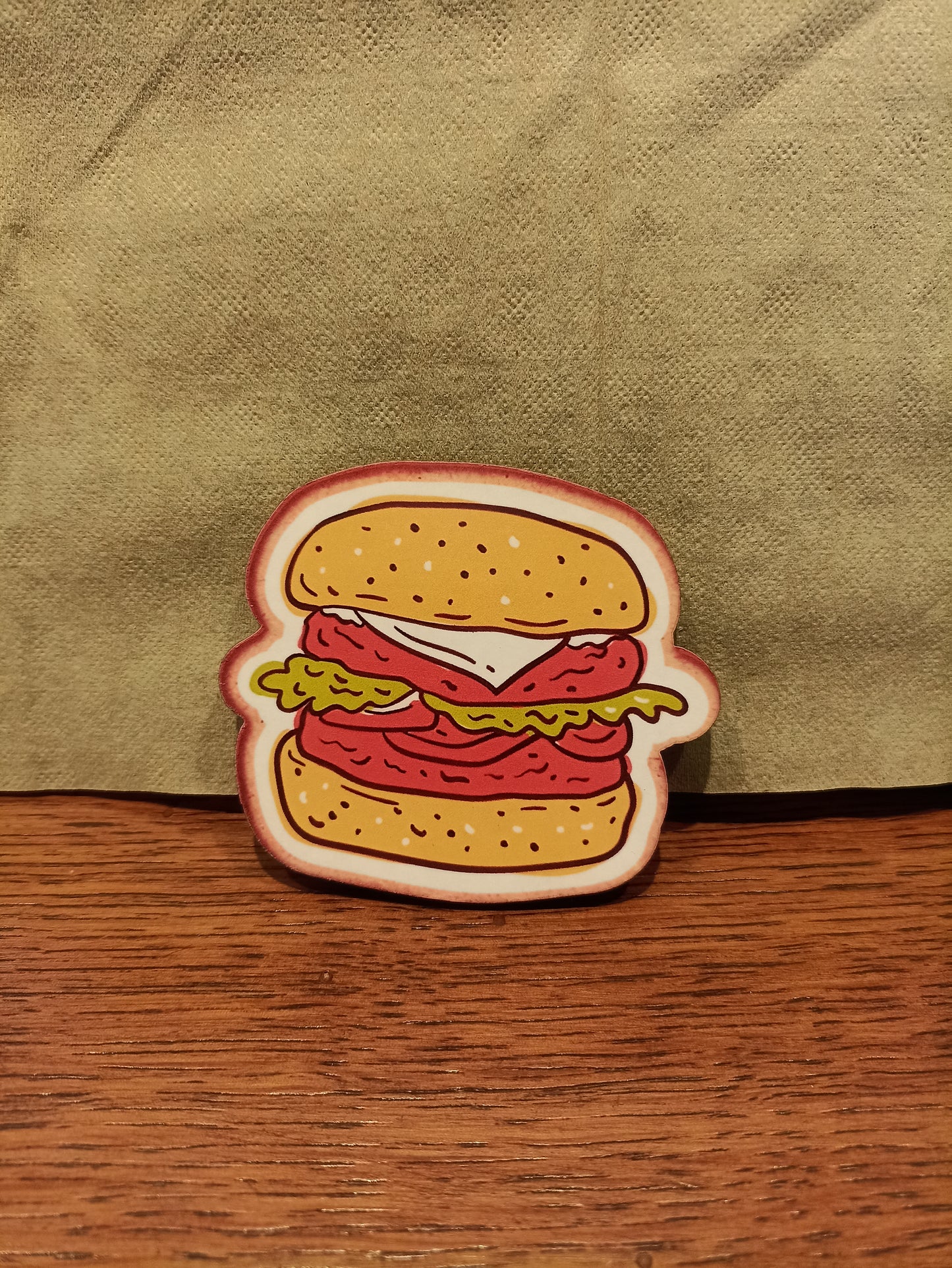 Burger Fridge Magnet