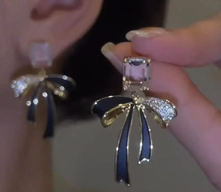 Korean Bow Earrings