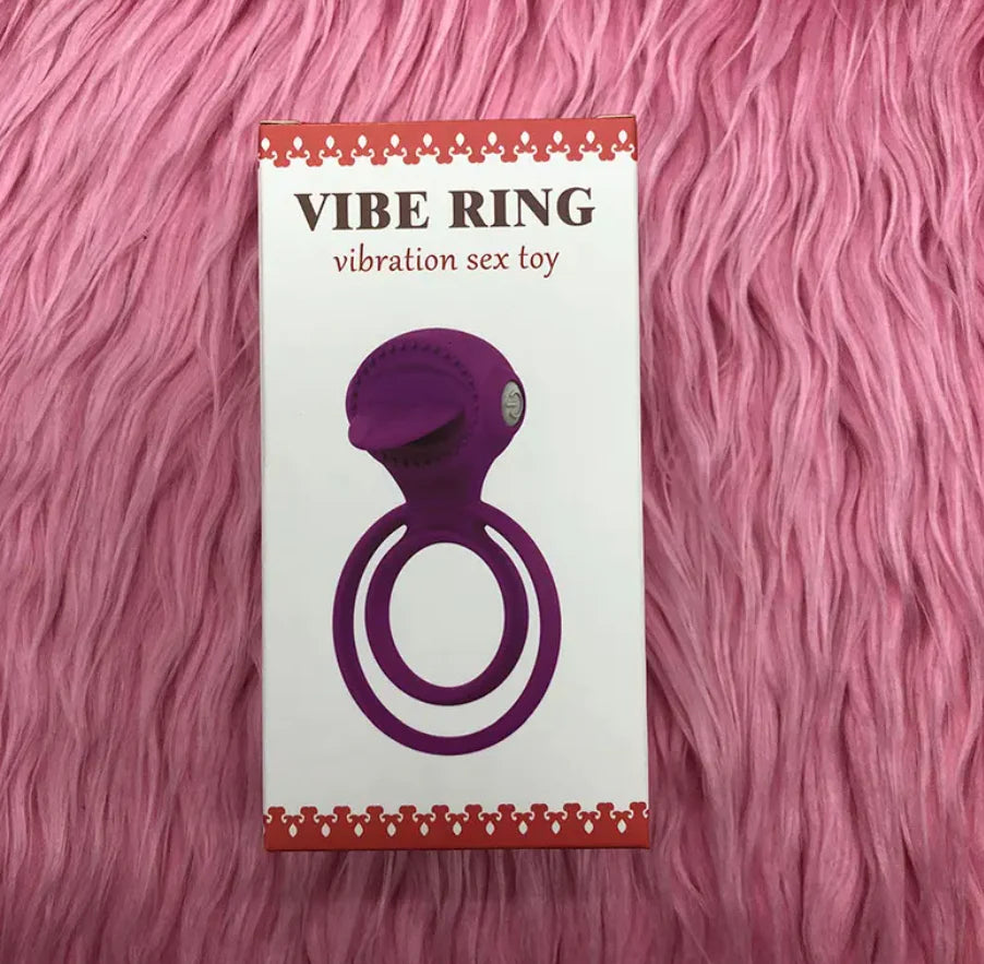 Vibrating Ring With Tongue PENI MASSAGER FOR MEN