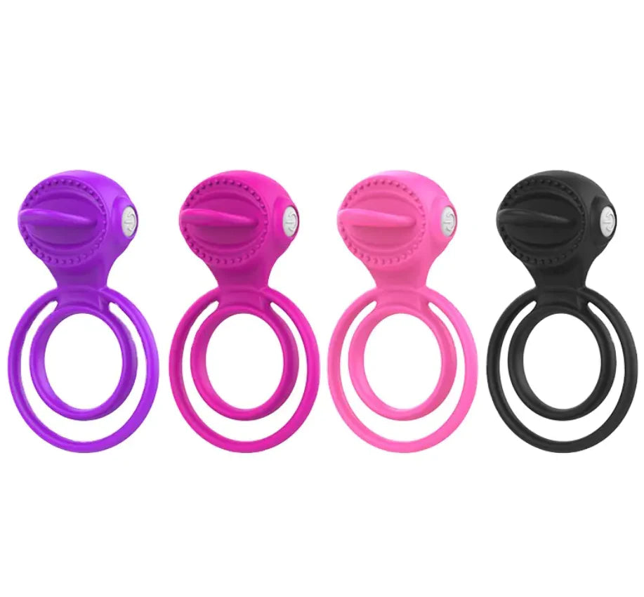 Vibrating Ring With Tongue PENI MASSAGER FOR MEN