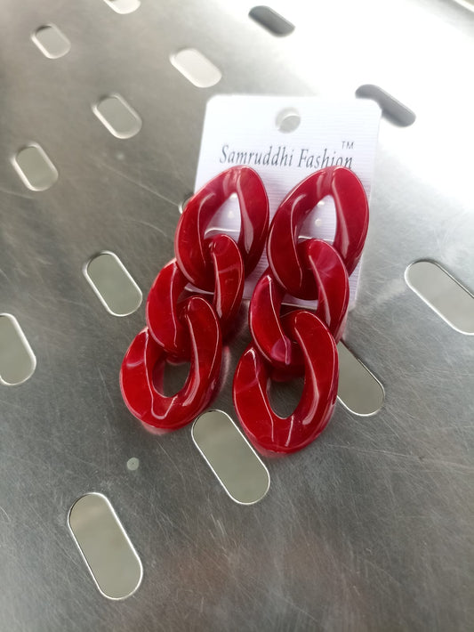 Diva Red Earrings