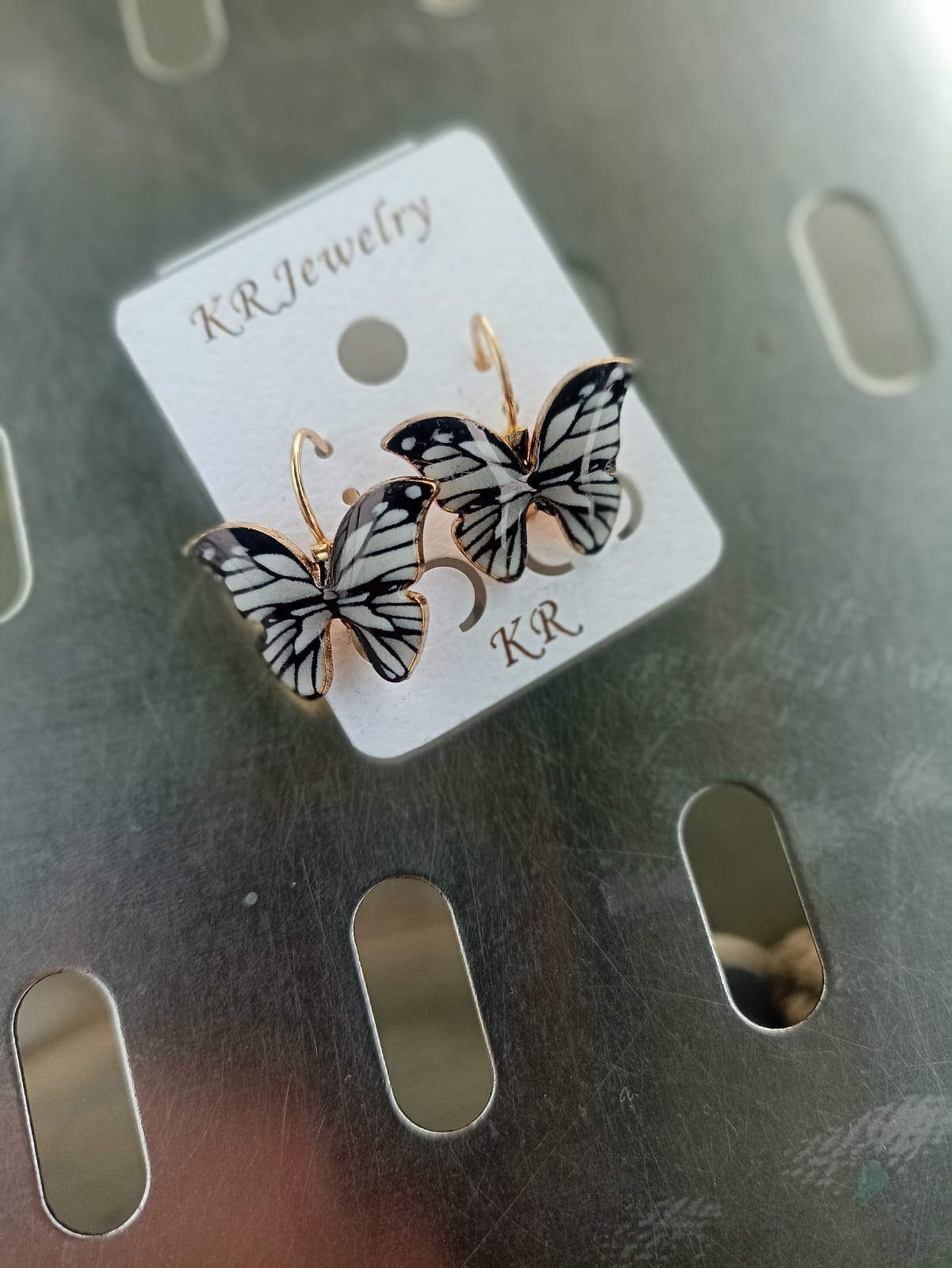 Wednesday Black Butterfly Earrings