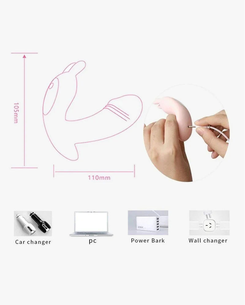 Invisible Wear Butterfly Remote Control Panty Vibrator