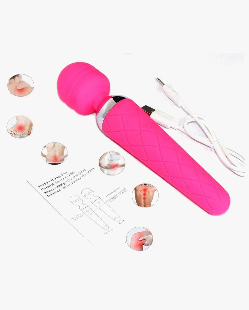 Rechargable Wand Massager Adult Toy With 10 Vibration Modes